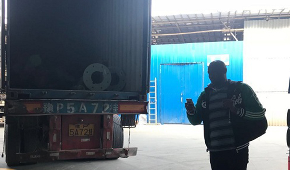尼日利亚客户至增城生产基地提取第二期水上乐园设备
